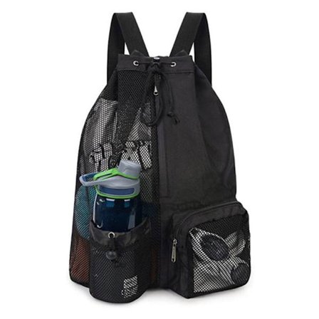 Uimapussi Kiristysnyörillä reppu MUSTA