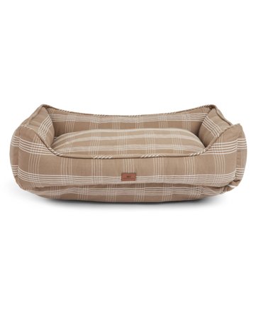 Lexington Checked organic cotton dog bed