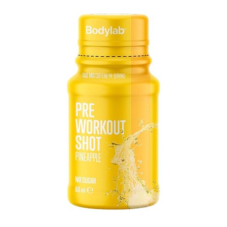Bodylab Pre Workout Shot Pineapple 60 ml, Helse & Madvarer, Ingredienser, Aminosyre