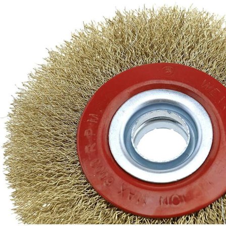 Diameter - 200mm diameter stålborste för rengöring av bordsslipmaskin