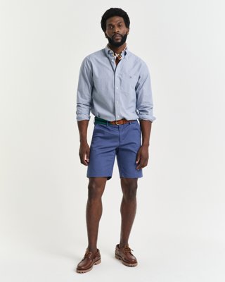 GANT - Slim fit sportshorts til herre dusty navy