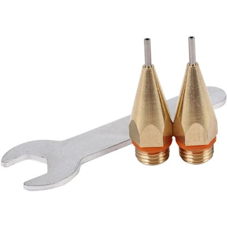 2 stk. Hot Nozzle Åbningsdiameter 1Mm 1.0X40Mm Limdyse Med Dyse Nøgle Udskiftelige Dele