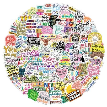 Klistermärken med positiv energi 200-pack