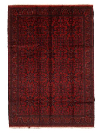 Hand Knotted Khal Mohamadi Carpet Rug 174X237 Black/Dark Red