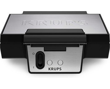 Krups-FDK Iconic Sandwich Maker 850 W Stainless Steel - B-vare-Sandwichgrill med ekstra store og dype plater-Cooking-Hjem og Fritid