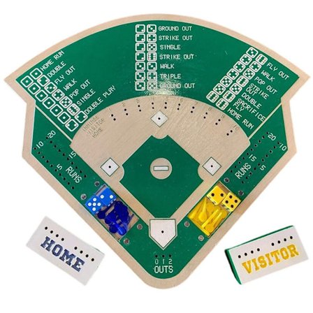 Baseball-noppaa lautapeli Puulauta noppalla