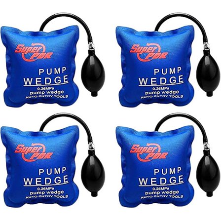 Oppblåsbare løfteputer for bil, gjør-det-selv-pumpe kile Hver del kan bære 300 kg Løftemøbler Tung last Løftepute (4 stk)