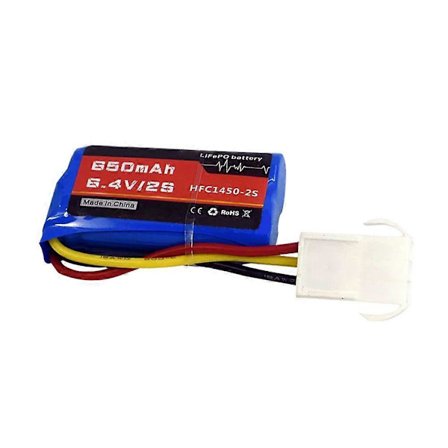 6.4V 2S 650mAh Li Batteri/ EL4.5-3P hunn P-TO-R for RC Lastebil Bil Speedbåt [DB] A-Batteri