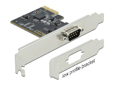 Delock PCI Express Card to 1 x Serial RS-232 - seriell adapter - PCIe 2.0 - RS-232 x 1