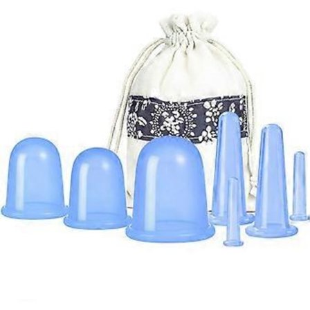 Cupping Therapy Sett 7 stk Silikon Anti Cellulitt Kopp Vakuum Suge Massasje Kopper Ansikts Cupping Sett For Hjemmebruk