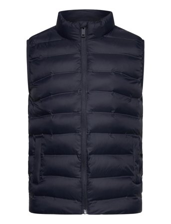 Mango Quilted Gilet - Navy - 7-8