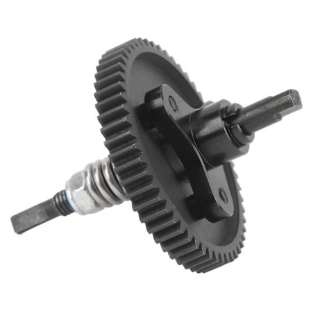 54T Spur Gear Komplett Slipper Clutch Aluminium Stål Differential Slipper Clutch Samling til Traxxas Slash 1/10 RC Biler Sort