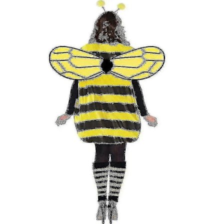 Bee Cute Koko S-xxl Unisex Mehiläinen Puku Naamiaisasu