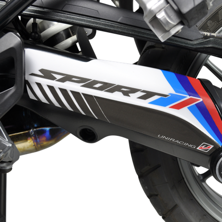 Schutzaufkleberset Schwinge Uniracing Weiß-Sport - BMW R 1200 GS 2013-2019