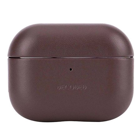 AirPods Pro 3-fodral - DECODED - AirCase Pro 3 - Full grain läder - Brun - Elegant design
