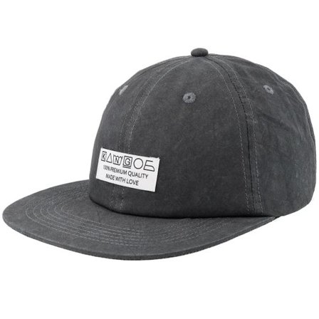 Kangol - Svart snapback Keps - Kg Care Label Baseball Washed Black Strapback @ Hatstore