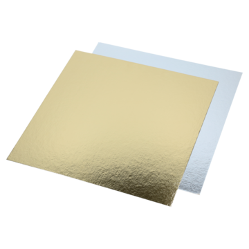 Kakebrett Gull/Sølv 30x30cm