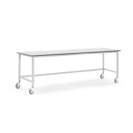 Mobile Werkbank MOTION, 2500 x 800 mm, grau