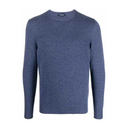 Drumohr - Stickade Tröjor - Blå - Herr - Storlek: 4xl, Herr, Storlek: 4XL