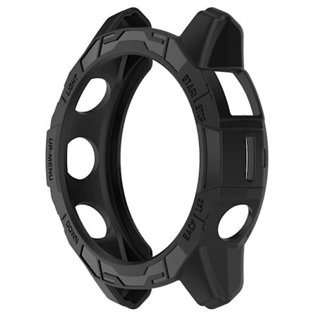 47 mm:n puoliksi kietoutuva suojakotelo kelloon Garmin EPIX PRO 47MM/Garmin Fenix 7 PRO/Garmin Fenix7 (musta) (D)