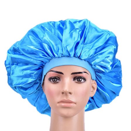 Stor Størrelse Silke Sovehette Natthette Hodeplagg Bonnet Satin Cheveux Nuit for Krøllete Hårpleie Kvinner Skjønnhetsvedlikehold Designer