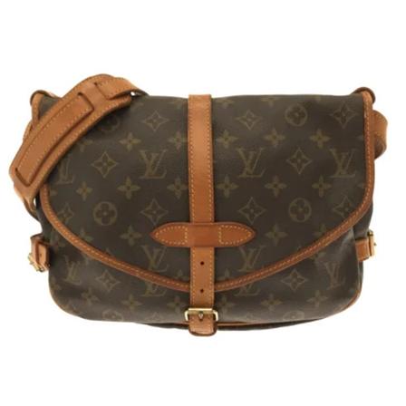Louis Vuitton Vintage, Pre-owned Shoulder Bags Bruin, Dames, Maat:ONE Size,leer