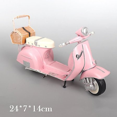 Scooter Modell Vintage Simulering Motorbil Gjutmodell Statisk Modell