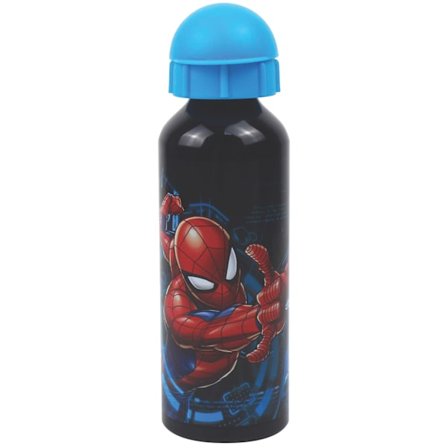 Spiderman mörk aluminiumflaska 520 ml