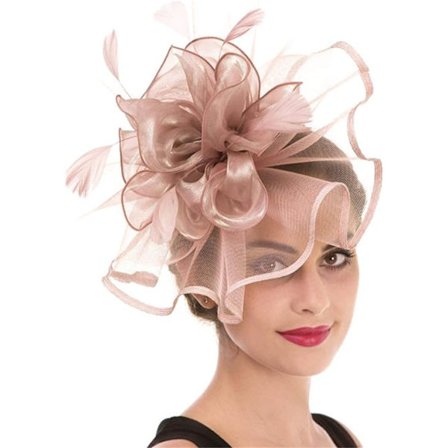 Naisten Organza Kirkko Kentucky Derby Brittiläinen Morsiamen Teepuutarha Häähattu