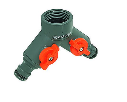 GARDENA KRANKOBLING 936 1/2" DOBBELT UTTAK