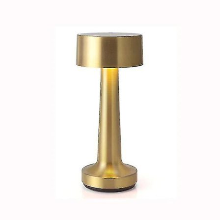 Uppladdningsbar bordslampa med touchsensor (guld)