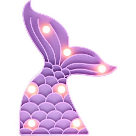 Søt havfruehale nattlys, havfruefestartikler, havfrue B