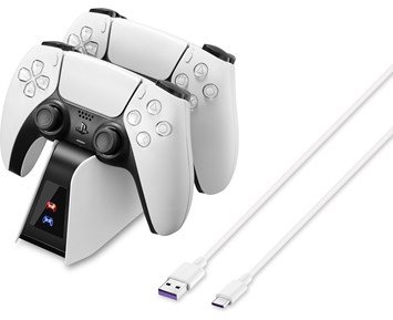 Mission SG PS5 Controller Charge Station - Laddningsstation för två stycken PS5-kontroller