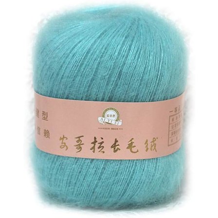 50g/rulle mjuk angora mohairgarn för stickning virkning hantverk lång