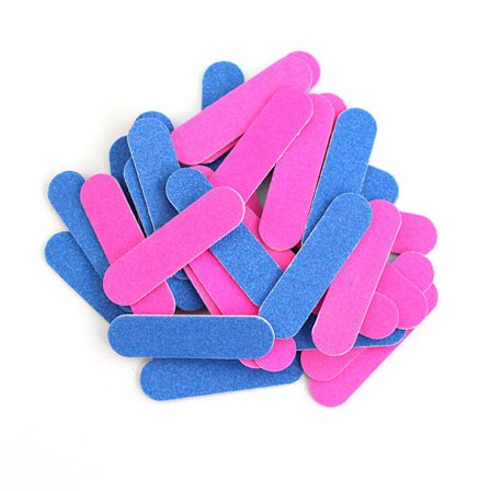 5cm Double Side Mini Disposable Nail Files Sanding Block Grit