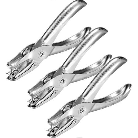 3 STK Metal Hultang Enkel Hultang Papir Hultang Billet Egnet Til Skole Hjem Og Kontor 3M