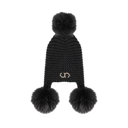 Casadei, Beanies Zwart, Dames, Maat:ONE Size