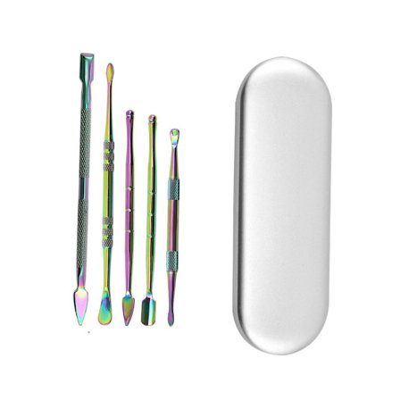 5 stk. Voks Udskæringsværktøjssæt og en 3 ml Silikonebeholder til Skulpturering, Modellering, Skrabning, Formning