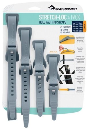 Sea To Summit Strap Stretch-Loc TPU Set 20x 375-750 mm 4-pack Dusk