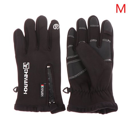 Touch Men Sykkelhansker Vanntette Vintersykkelhansker Ridi Black M
