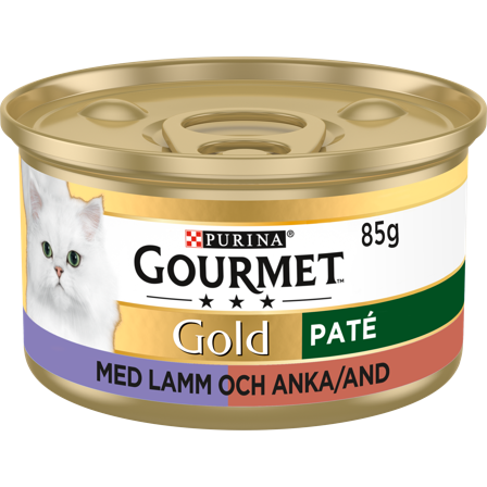 Purina Gourmet Gold - Lamme- og andepaté - Bokser 85 g - Katt - Kattefôr & kattemat - Våtfôr og våtmat - ZOO.no