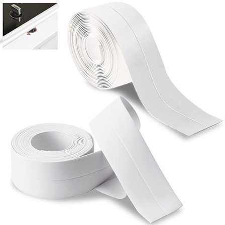 2 stk Vandtætte Selvklæbende Tætningstrimler, Anti-Svamp Badeværelse