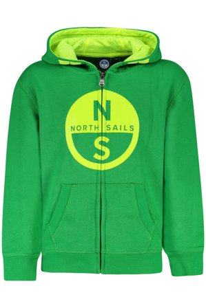 North Sails Felpa Con Zip Bambino Verde