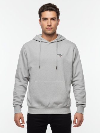 Accademia Militare Felpa Con Zip Uomo Grigio