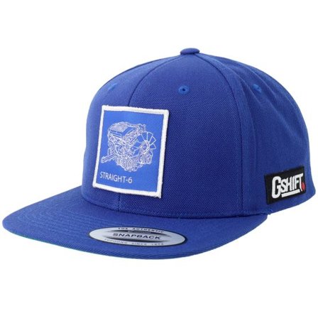 Gearshift - Blå snapback Keps - Straight Six Engine Blueprint Patch Royal Snapback @ Hatstore