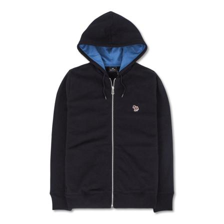 PS By Paul Smith Zebra Logo Hoodie Blå, Herre
