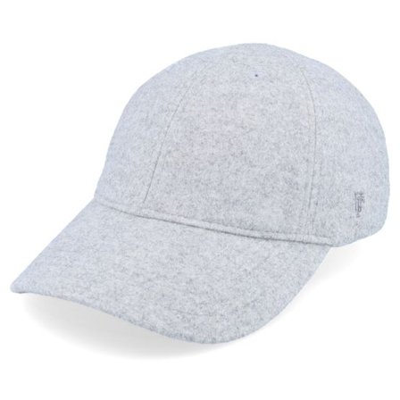 Upfront - Grå unconstructed Keps - Wooly Soft Low Baseball Paloma Dad Cap @ Hatstore