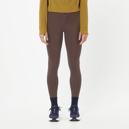 Salomon - Leggings da donna Shakeout Core 28" - Coffee Bean