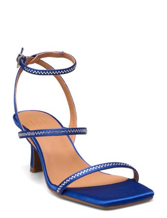 A4690 Sandal Med Hæl Blå Billi Bi*Betinget Tilbud