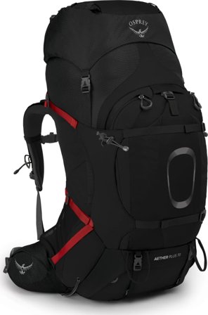 Osprey Men's Aether Plus 70 Men hiking backpacks Black S/M